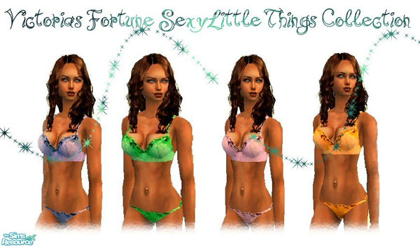 Sims 2 — VF Sexy Little Things 1 by fortunecookie1 — Inspired by none other than the super sexy Victorias Secret sets, I
