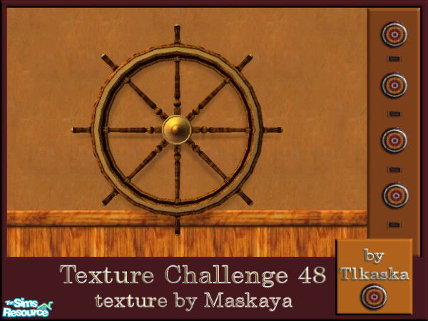Sims 2 — TC48 Mayskaya\'s Livingroom - Captain\'s Wheel by tlkaska — This eclectic livingroom with its fur rugs and