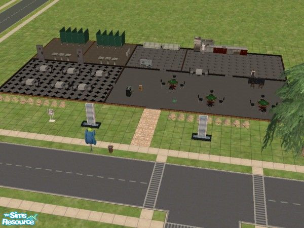 Sims 2 — The Stop and Dine Place by hacc2258 — A nice place to dine hang out, and play cards maybe watch TV and chat.