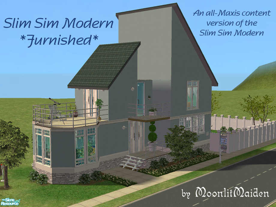 Slim Sim The Sims Resource | Slim Sim Modern All Maxis - Furnished