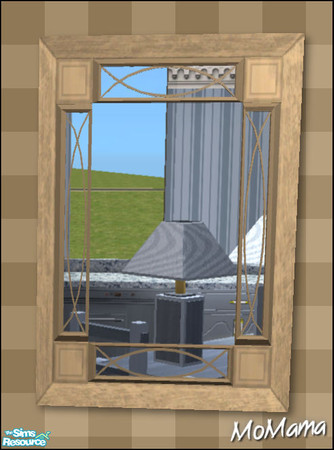 Sims 2 — NK Manor Mirrors - Brown by MoMama — A Manor Mirror in Brown will bring some reflection into your Sims\' lives. 