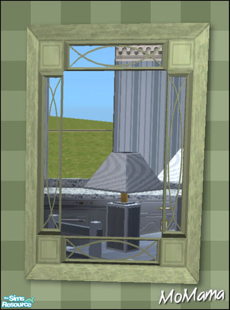 Sims 2 — NK Manor Mirrors - Olive by MoMama — A Manor Mirror in Olive will bring some reflection into your Sims\' lives. 