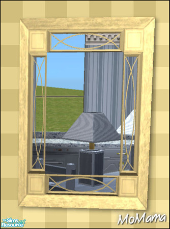Sims 2 — NK Manor Mirrors - Yellow by MoMama — A Manor Mirror in Yellow will bring some reflection into your Sims\'