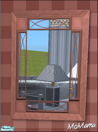Sims 2 — NK Manor Mirrors - Dark Rose by MoMama — A Manor Mirror in Dark Rose will bring some reflection into your Sims\'