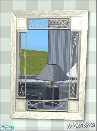 Sims 2 — NK Manor Mirrors - Pale Green by MoMama — A Manor Mirror in Pale Green will bring some reflection into your