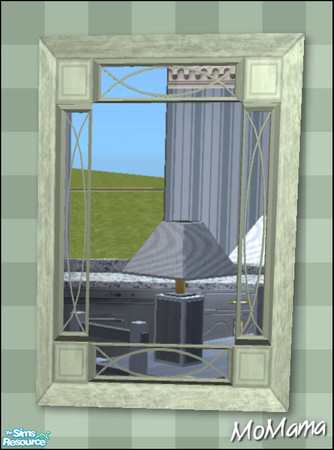Sims 2 — NK Manor Mirrors - Sea Green by MoMama — A Manor Mirror in Sea Green will bring some reflection into your Sims\'