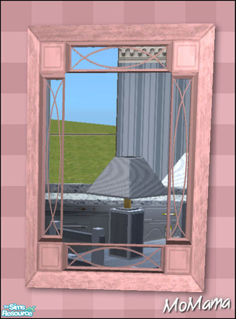 Sims 2 — NK Manor Mirrors - Dusty Pink by MoMama — A Manor Mirror in Dusty Pink will bring some reflection into your