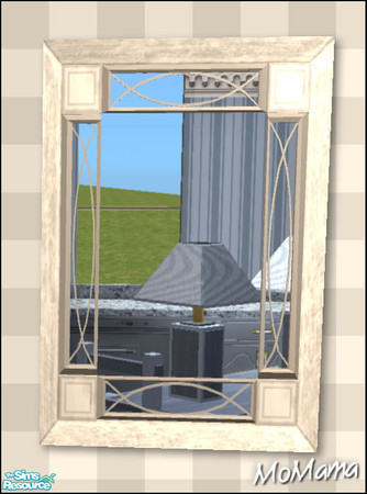 Sims 2 — NK Manor Mirrors - Off White by MoMama — A Manor Mirror in Off White will bring some reflection into your Sims\'