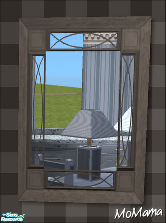 Sims 2 — NK Manor Mirrors - Dark Grey by MoMama — A Manor Mirror in Dark Grey will bring some reflection into your Sims\'