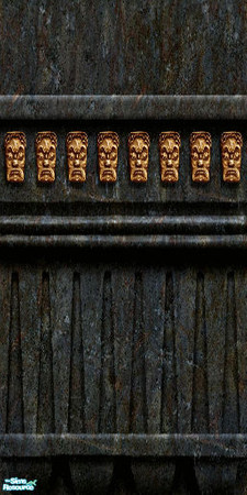 Sims 2 — Angered Gods Beware by Eboluh — Keep the ghoulies away with this wall! Hope you enjoy!