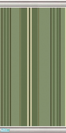 Sims 2 — The Greens by KMI - striped 5 by kristiemi — A striped wall in varying shades of green with the smallest hint of