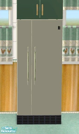 Sims 2 — Chanticleer Kitchen - Fridge by Riverwillows — Cute kitchen in lovely greens and honey pine, featuring