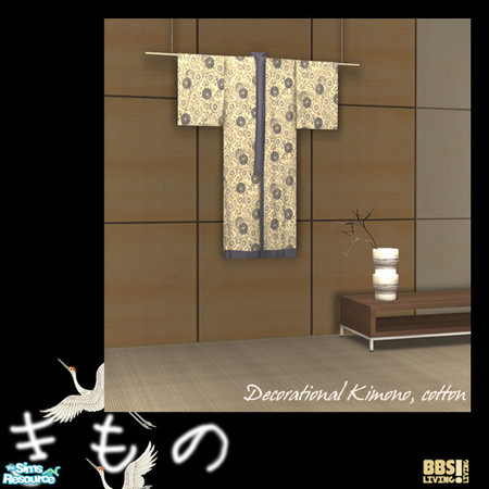 Sims 2 — Decorational Vintage Kimono's - Cotton by BetterbeSim — A set of vintage kimono's, imported straight from Japan