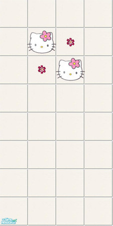 Sims 2 — Judy_HelloKitty_Wall 5 by judyhugsnoopy — Hello Kitty Wall and Floor tile for your bathroom. Enjoy :D **TSRAA**