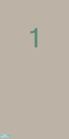 Sims 2 — Industrial Numbers Wall Paint  1 by monks_redemption — No mater what you need to count, parking spaces, doors,