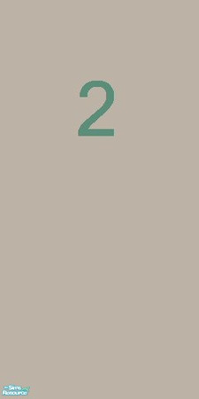 Sims 2 — Industrial Numbers Wall Paint 2 by monks_redemption — No mater what you need to count, parking spaces, doors,