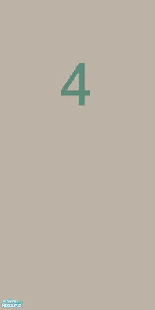 Sims 2 — Industrial Numbers Wall Paint 4 by monks_redemption — No mater what you need to count, parking spaces, doors,