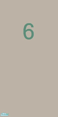 Sims 2 — Industrial Numbers Wall Paint 6 by monks_redemption — No mater what you need to count, parking spaces, doors,