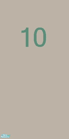 Sims 2 — Industrial Numbers Wall Paint 10 by monks_redemption — No mater what you need to count, parking spaces, doors,