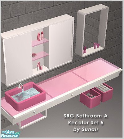 Sims 2 — SRG Bathroom A - Recolor set 5 by Sunair — SRG Bathroom A - Recolor set 5 (white)