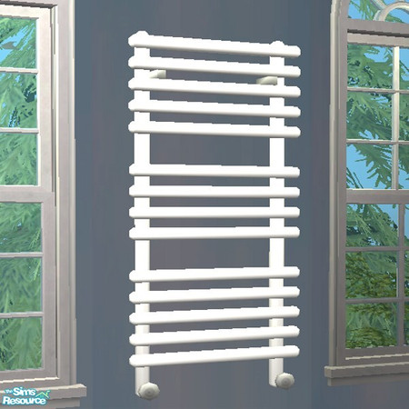 Sims 2 — Towel Warmer - White by Spaik — A tube-shaped decorative radiator in white. ~TSRAA~