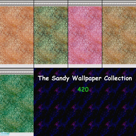 Sims 2 — Sandy Wallpaper Collection by Agent420 — A set of 5 nicely colored, sandy texture type wallpapers with expensive