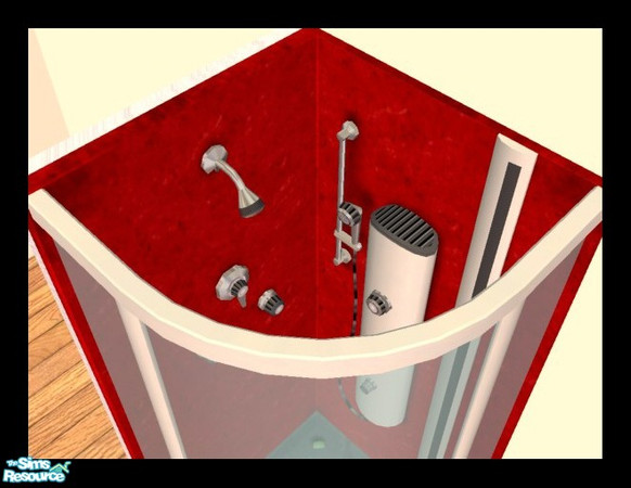 Sims 2 — MDP Red Coloratura Shower by MelandStv — There are 10 colourful showers in this set. They are part of my Colour