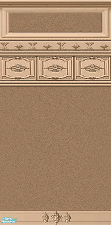 Sims 2 — Fancy Trim Walls - Coffee & Light Wood by Dgandy — Three colors of paint, Red, Coffee and Teal. Each paint