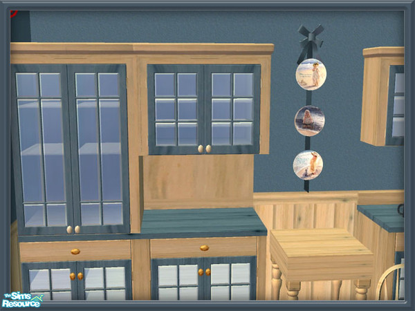 Sims 2 — Country Sand Kitchen - Light Hutch 2 by SpringwolfDecor — A marvelous addition to that country themed kitchen in