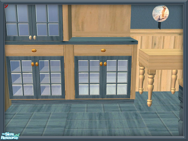 Sims 2 — Country Sand Kitchen - Castanoga Counter by SpringwolfDecor — A marvelous addition to that country themed
