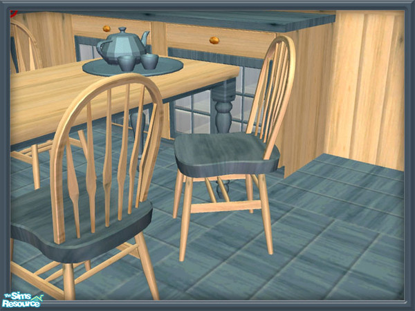 Sims 2 — Country Sand Kitchen - Simple Sit Chair by SpringwolfDecor — A marvelous addition to that country themed kitchen