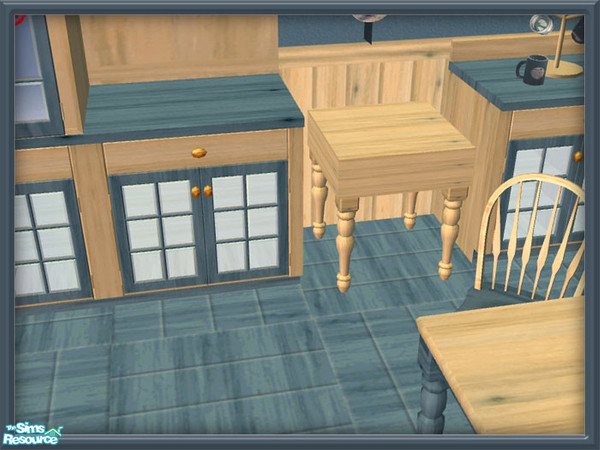 Sims 2 — Country Sand Kitchen - Butcher Block by SpringwolfDecor — A marvelous addition to that country themed kitchen in