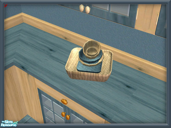 Sims 2 — Country Sand Kitchen - Deco Baskets by SpringwolfDecor — A marvelous addition to that country themed kitchen in