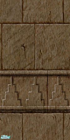 Sims 2 — Egyptian Pyramid by Eboluh — Beautiful brown brick with an egyptian style pyramid trim. Hope you enjoy!