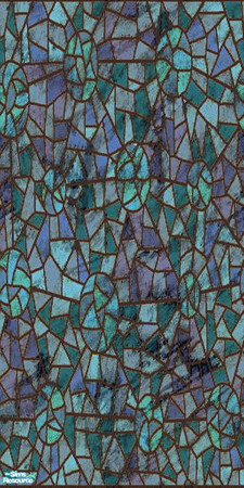 Sims 2 — Wintergreen Stained Wall by Eboluh — Very elegant stained glass wall! Perfectly seamed and perfect for any