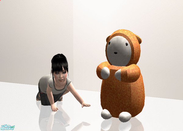 Sims 2 — Cassandre\'s little toy set: doll recolor orange by kibanahnah — A new set of stuffed toys for kids...contains