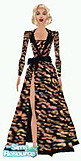 Sims 1 — Marilyn Monroe - Tiger by watersim44 — This is a outfit to stil from Marylin Monroe,a glamours Dress. for the