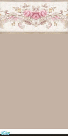 Sims 2 — Beige Floral Scroll by leah2003 — Simple, yet stylish wall for your sim homes