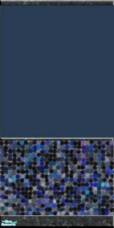 Sims 2 — Mixed Up In Blue Mosaic II by Maegen — Beautifully crafted and laid by hand. This isn't the cheap stuff you find