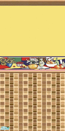 Sims 2 — Kitchen Fruits 02 by Shakeshaft — Part of a collection of 3 Wallpapers and 1 Floor with a fruity theme for the