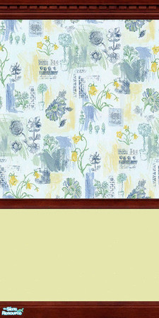 Sims 2 — Botanical Joy 16 by Shakeshaft — Part of a Collection of 16 Wallpapers, 8 Floral and 8 Floral and Paint. **