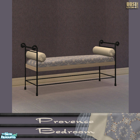 Sims 2 — Provence Bedroom - Duoseat by BetterbeSim — Traditonal cast-iron and wood furniture dressed up with cool
