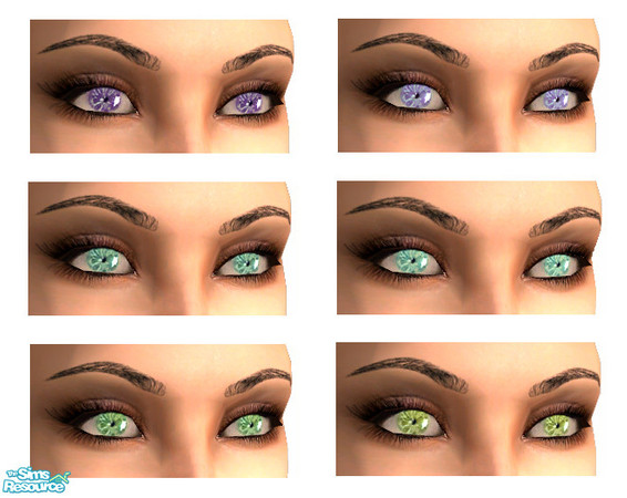 Sims 2 — Fairy Eyes by Fionaazreal — Fairy Eyes in 6 shades by Fiona -In pics- Skintone by: SimCribbling - Brows and