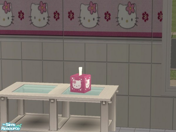Sims 2 — Judy_HelloKitty_TissueBox 1 by judyhugsnoopy — Recolor of Windkeeper "TissueBox" pls download this