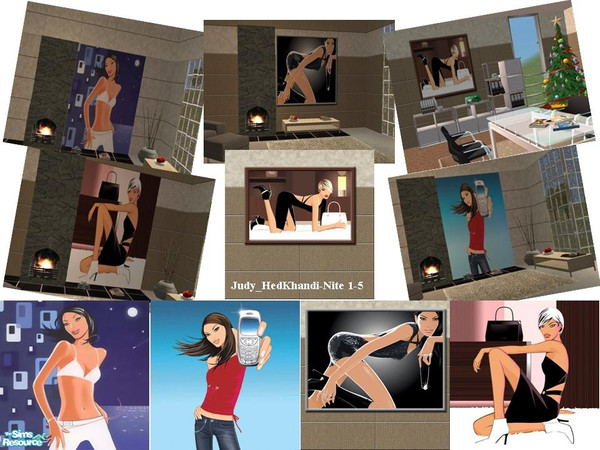 Sims 2 — Judy_HedKhandi-Nite 1-5 by judyhugsnoopy — Five wallpaper set of HedKhandi photos. Hope you like it :D **TSRAA**