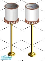 Sims 1 — Pink Denim Floor Lamp by Raveena — Part of the Pink Denim LR Set.