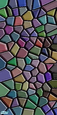 Sims 2 — Broken Tiles - Black Grout by Maegen — A very creative way to recycle old ceramic tile. Perfect for residential