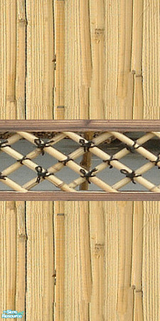 Sims 2 — Bamboo Walls 8 by iZazu — Bamboo Walls & Floor Set is totally constructed of the finest bamboo. Enjoy! by