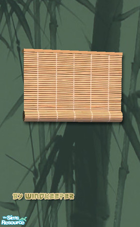 Sims 2 — Bamboo blinds 3 diagonal by Windkeeper — Diagonal version of "Bamboo blinds 3" from this set. Requires