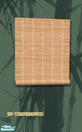 Sims 2 — Bamboo blinds 2 diagonal by Windkeeper — Diagonal version of "Bamboo blinds 2" from this set. Requires